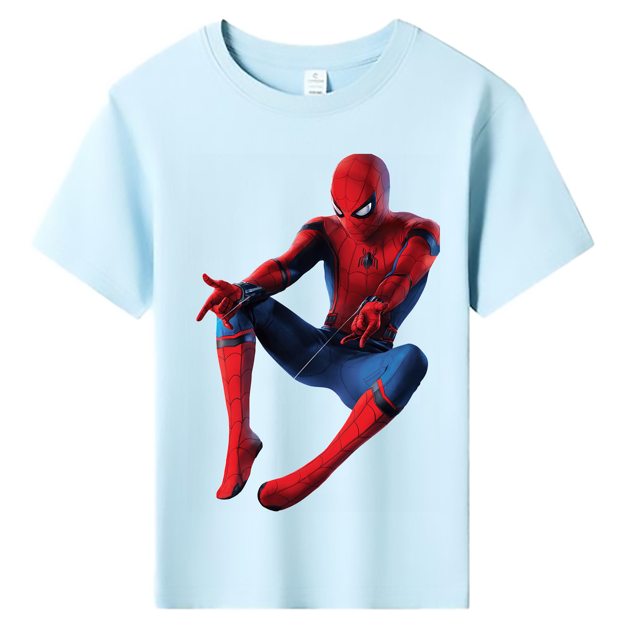 （画像用） Spider Man スパイダーマン 綿100％キッズTシャツ（フロントプリント）